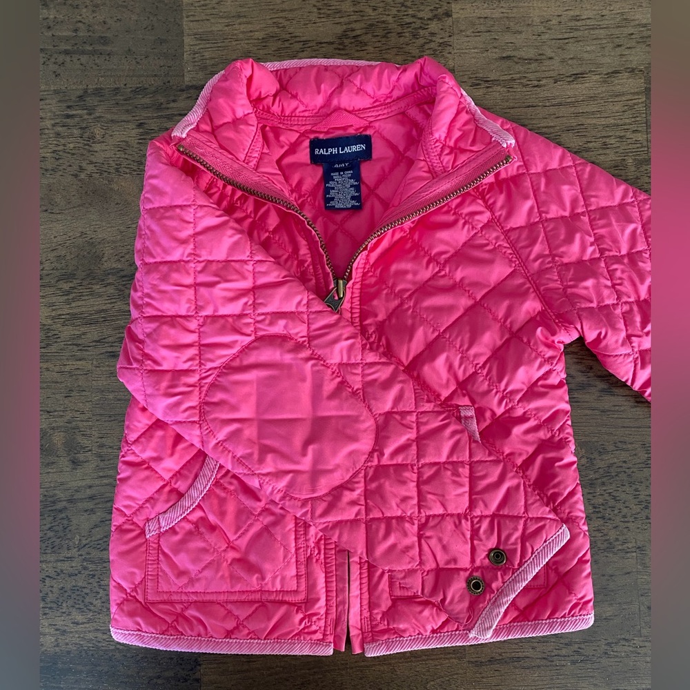Ralph Lauren Pink Kids Puffer Jacket